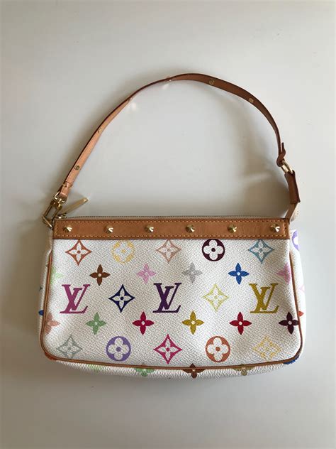 louis vuitton multi pochette canvas|Louis Vuitton multicolor wallet.